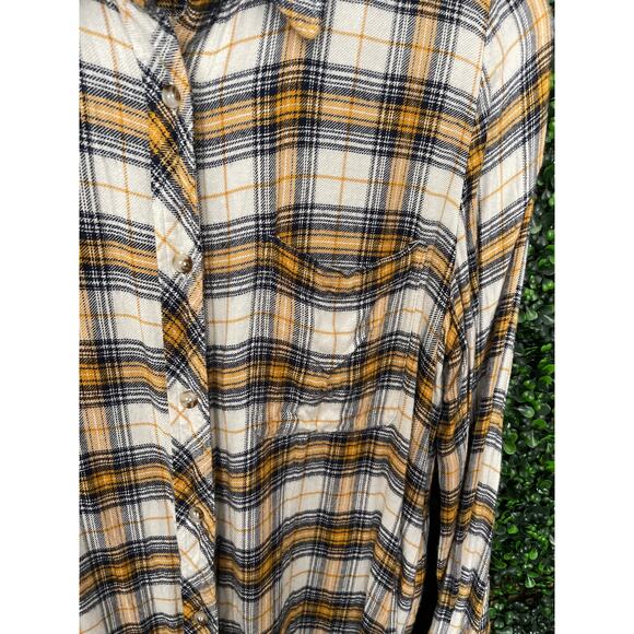 Melloday soft flannel blouse, women’s size M - Picture 4 of 6